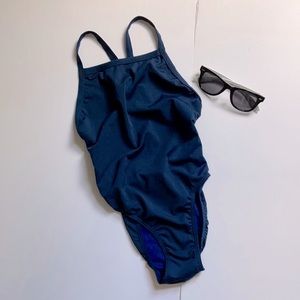 Lifeguard Store One Piece Navy Swimsuit Size 30